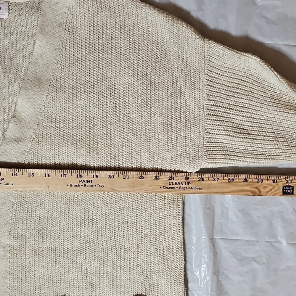 Auden Women's Open Front Sweater Robe with Pockets XL/XXL Oatmeal New - Picture 12 of 14